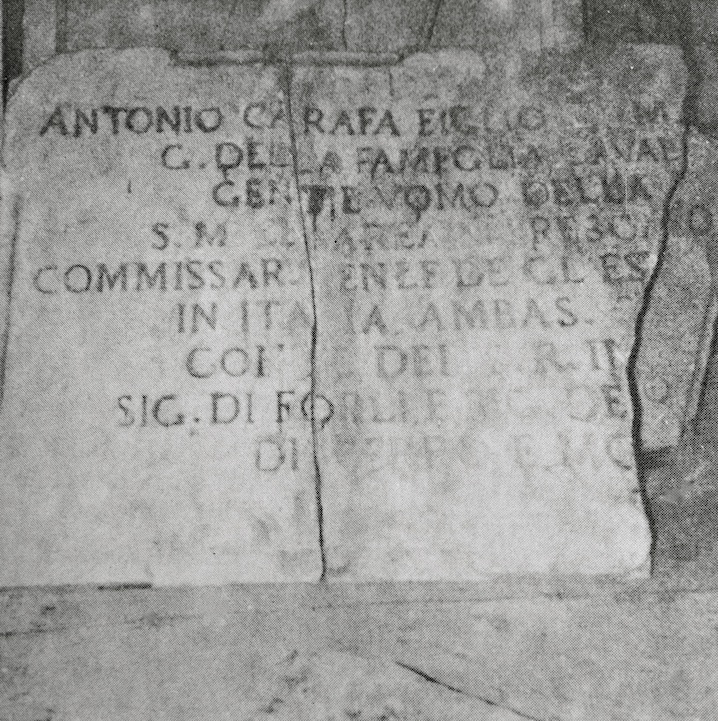 Forlì del Sannio: Commemorativa di Antonio Carafa