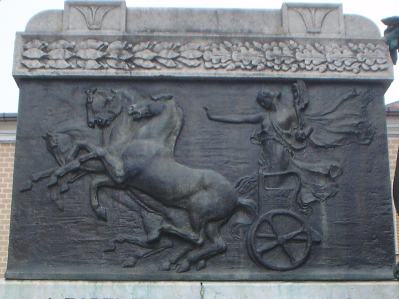 La vittoria alata su quadriga